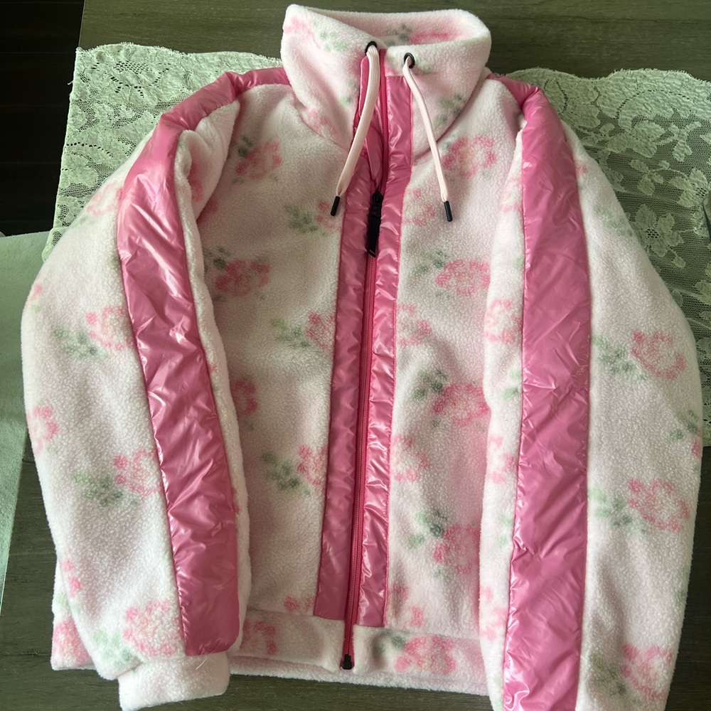 Bogner x LoveShackFancy Ninetta Fleece Jacket- ROSE GLOW